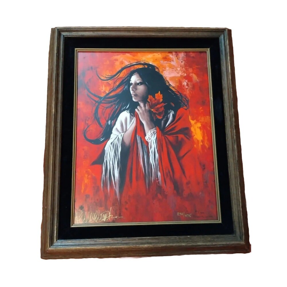 Crow Penni Anne Cross Autumns Prayer Thanksgiving 230/475 Artist Hand Signed COA